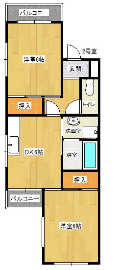 間取り図 | ウエストハイム原　