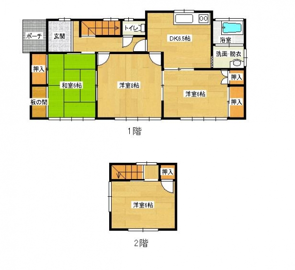 間取り図 | 原8丁目貸家　　