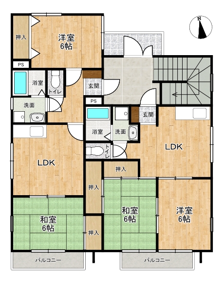 間取り図 | 小田部１丁目アパート
