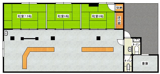 間取り図 | 有田7丁目貸店舗